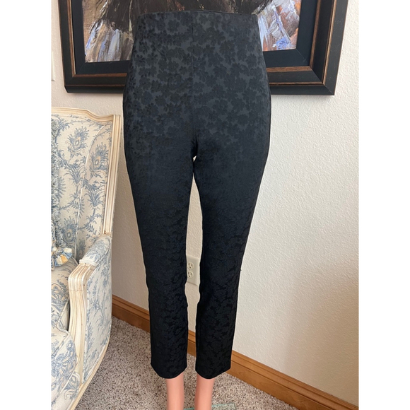 Women's rag & bone Pants, Size 6, Black Textured Black Floral